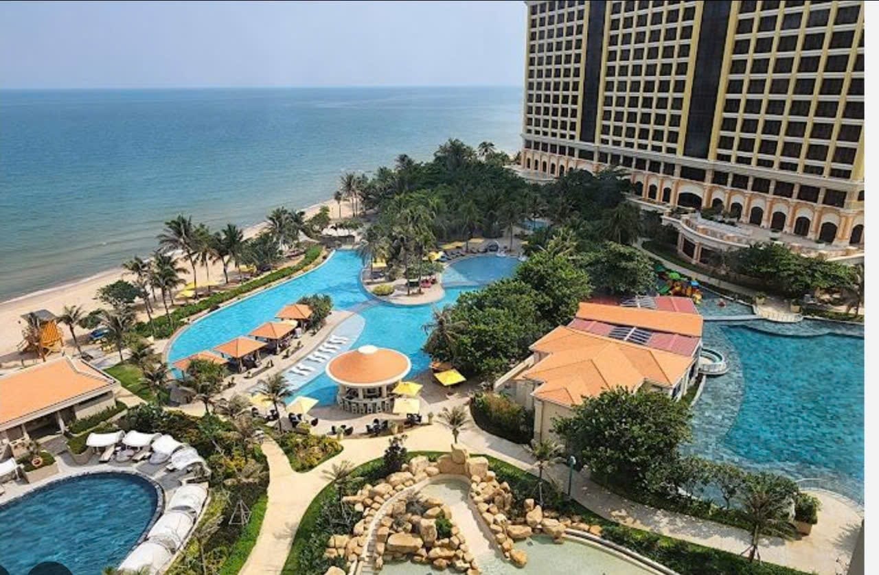 Pools and beach